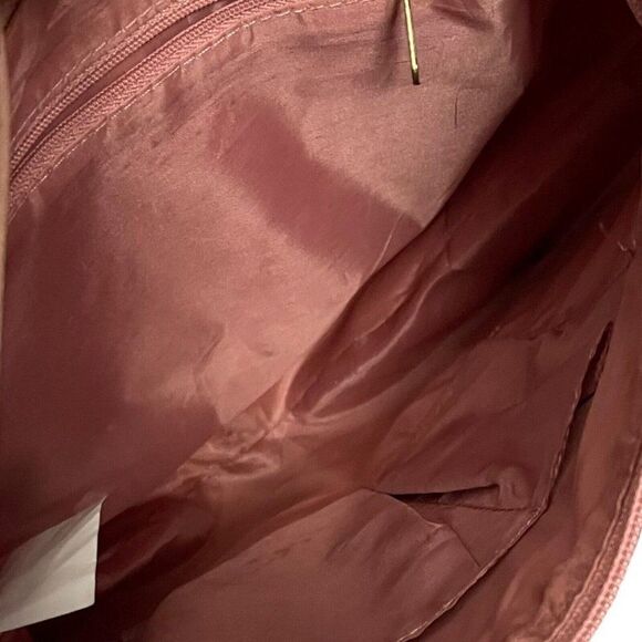 Steve Madden Faux Leather Cross Body Bag Women's Blush Pink Boho Tassel Pockets - Picture 7 of 12